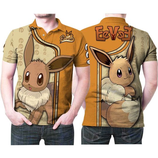 Discover PKM Eevee Legend Anime Polo Shirt