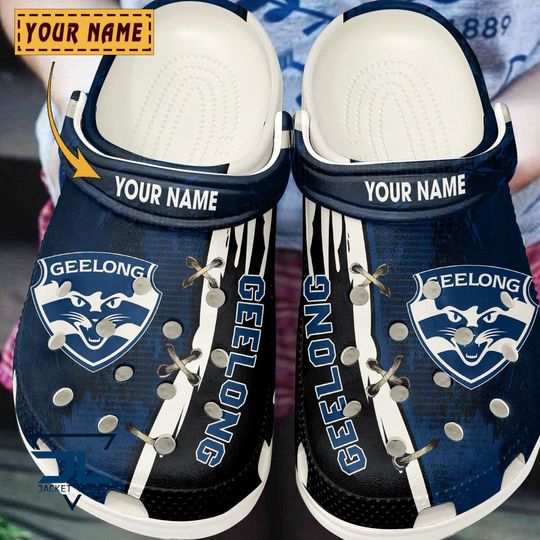Discover AFL Geelong Cats Custom Name Special Crocs