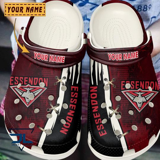 Discover AFL Essendon Bombers Custom Name Special Crocs