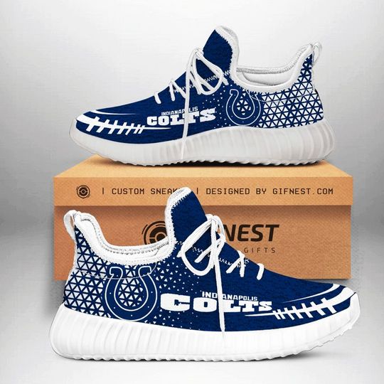 Discover football Indianapolis Colts Blue White Reze Sneakers