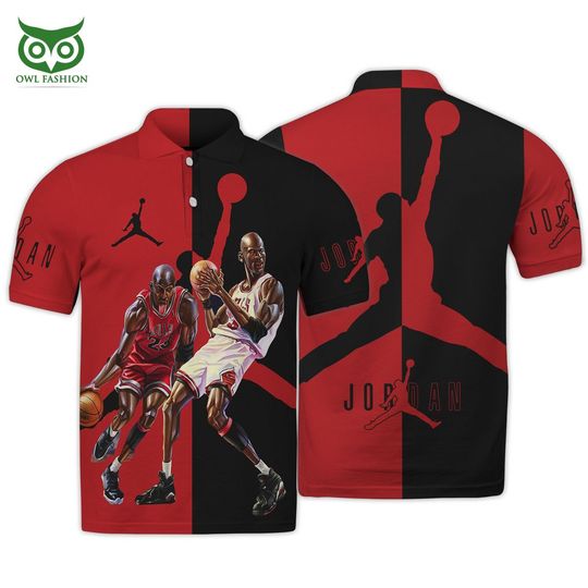Discover NBA Chicago Bulls Michael Jordan #23 Polo Shirt V15