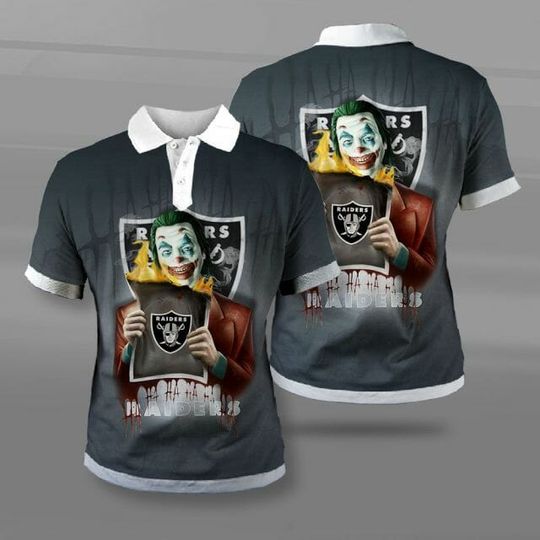 Discover football Las Vegas Raiders Joker Polo Shirt