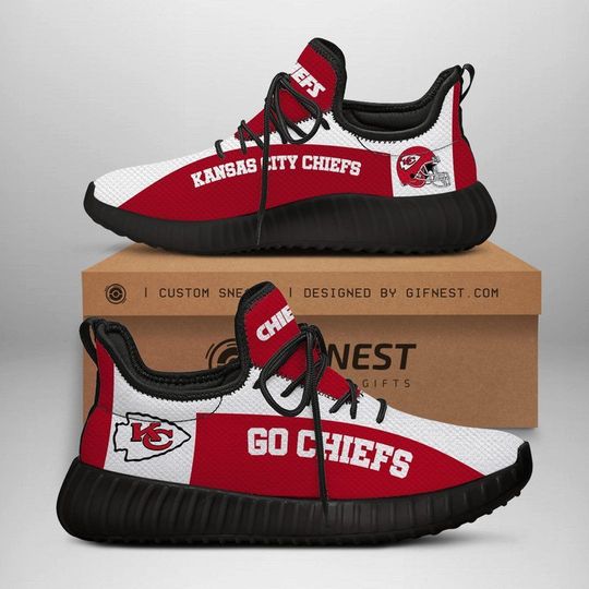 Discover football Kansas City Chiefs Red White Reze Sneakers V4