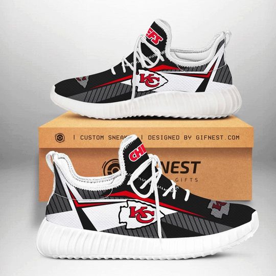 Discover football Kansas City Chiefs White Black Reze Sneakers