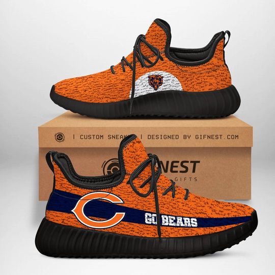 Discover football Chicago Bears Orange Dark Blue Curve Reze Sneakers