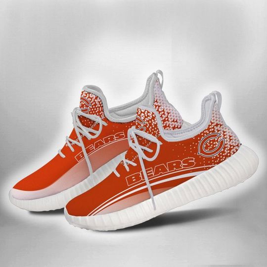 Discover football Chicago Bears Orange White Curve Edition Reze Sneakers