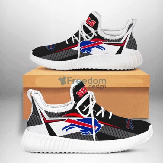 Discover football Buffalo Bills Black Grey White For Fans Reze Sneakers