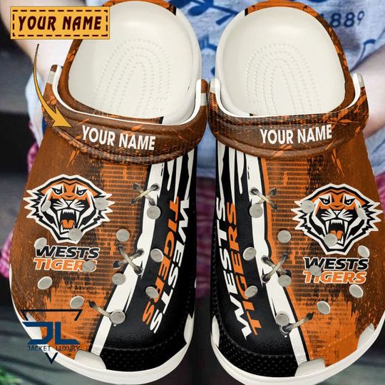 Discover NRL Wests Tigers Custom Name Special Crocs