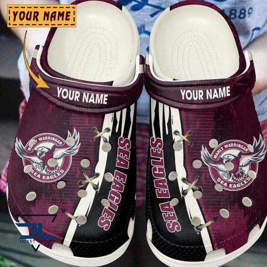Discover NRL Manly Warringah Sea Eagles Custom Name Special Crocs