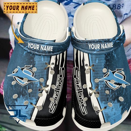 Discover NRL Cronulla-Sutherland Sharks Custom Name Special Crocs