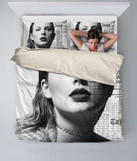 Discover Swift Reputation Album Bedding Set