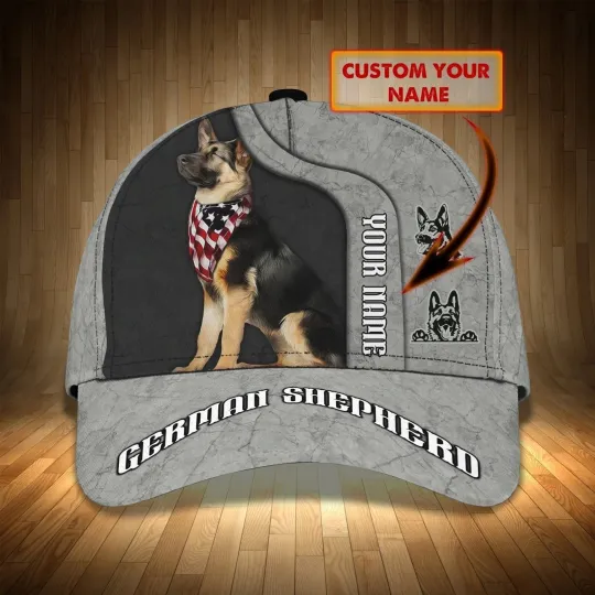 Discover Personalized German Shepherd Classic Cap Gift, Dog Cap Lovers Gift