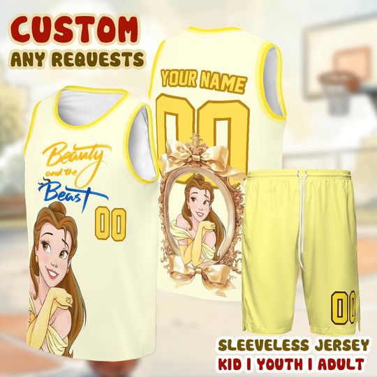Princess Tank Top Basketball Jersey, Beauty Custom Name Number Shirt, Girls Sports Outfit