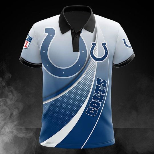 Indianapolis Colts Light Blue Polo Shirt for Men