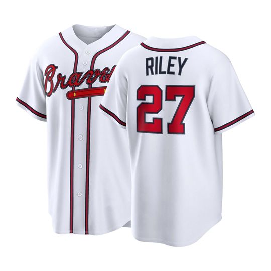 Austin Riley  Atlanta white Baseball Jersey,Men's/Youth SIZE Custom Jersey,Boyfriend's Gift