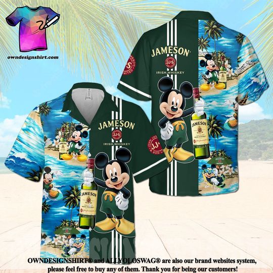 Discover Jameson Irish Whiskey Mickey Hawaiian Shirt