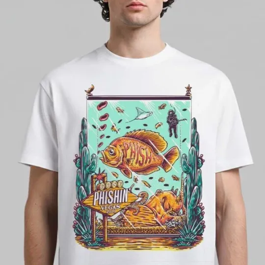 Phish Live At Sphere Las Vegas 2026 Venue Poster T-Shirt