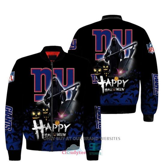 Discover football New York Giants Happy Halloween Bomber Jacket