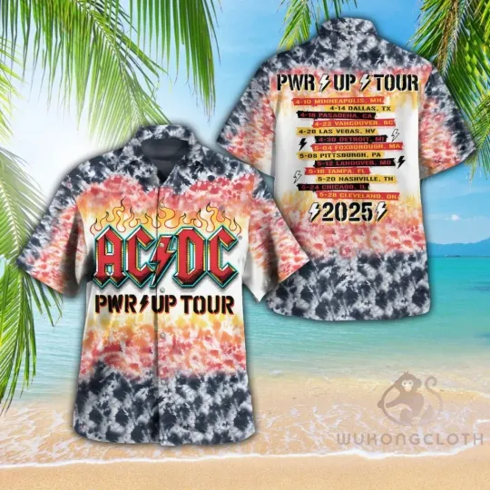 Discover AC*DC Up Tour Music Summer Hawaiian Shirt