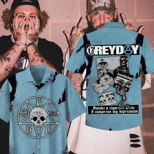 Suicide boys Grey Day Tour 2026 Hawaiian TShirt