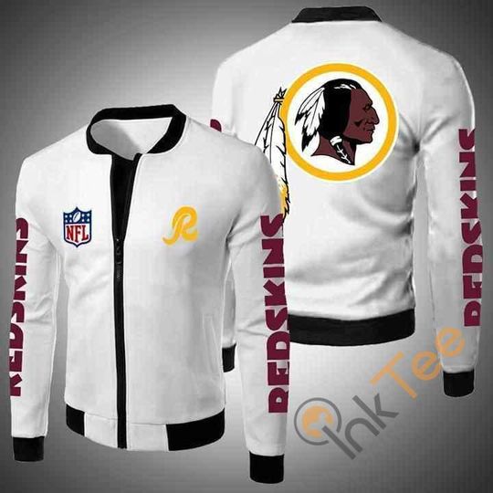 Discover football Washington Redskinss White Bomber Jacket