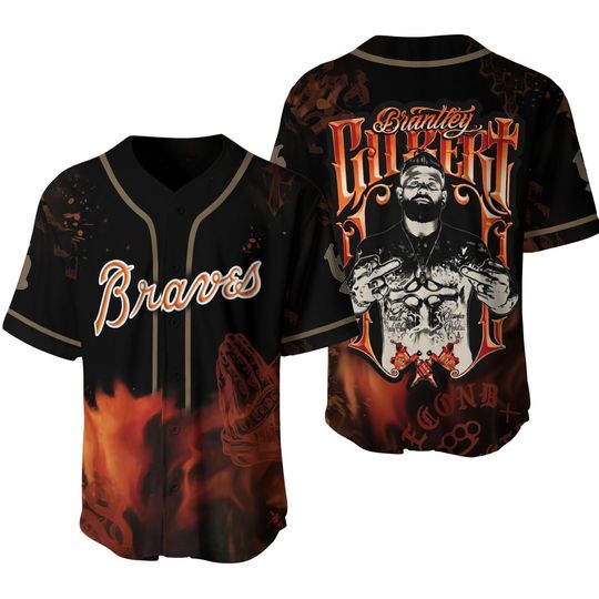 Atlanta x Brantley Gilbert The Tattoos Tour 2025 Baseball Jersey
