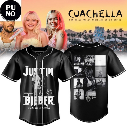Justin Bieber x Coachellla 2026 Baseball Jersey