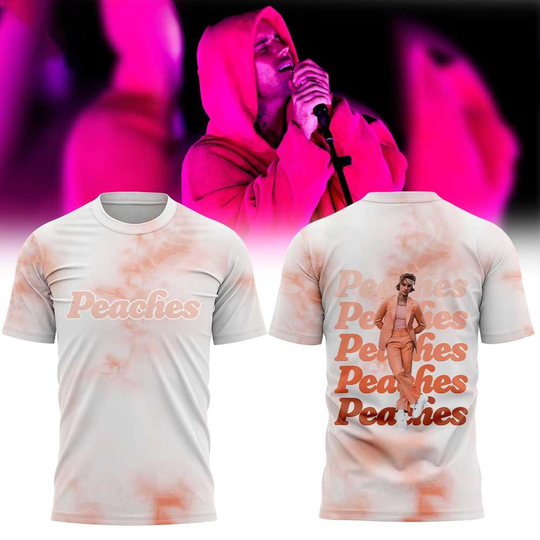 Justin Bieber Coachellla 2026 Peaches T-Shirt