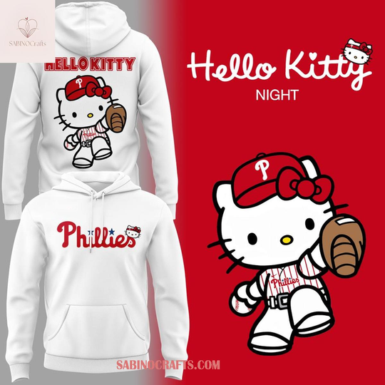 Philadelphia Phillies Hello Kitty 2026 Collab Night Hoodie