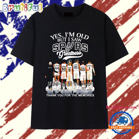 San Antonio Spurs players behind the back yes I’m old but I saw Spurs greatness city skyline T Shirt