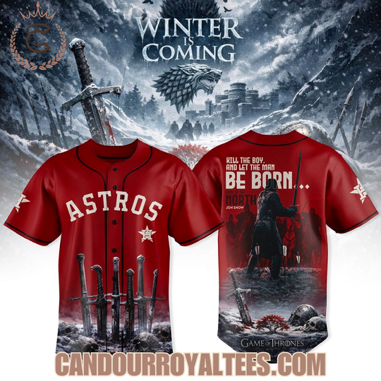 Houston Astros x Game of Thrones Jon Snow Jersey