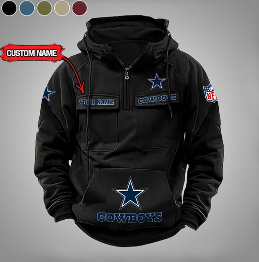 Dallas Cowboys Vintage Men Cargo Hoodies