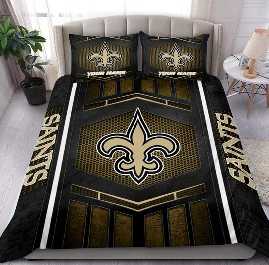 New Orleans Saints Personalized Bedding Set Best Gift For Fan