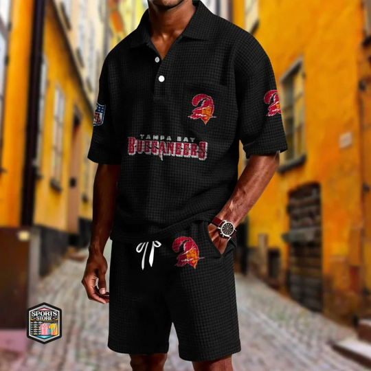 Tampa Bay Buccaneers Button Shirt And Shorts, Gameday Shirt, Father's Day Gift, Gift For Him