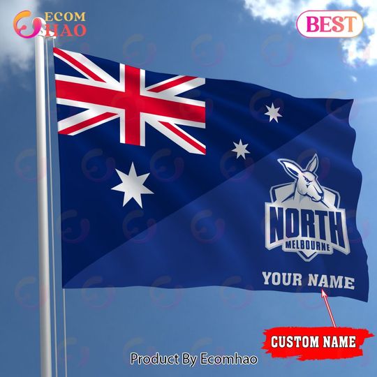 Discover AFL North Melbourne Kangaroos Custom House Flag
