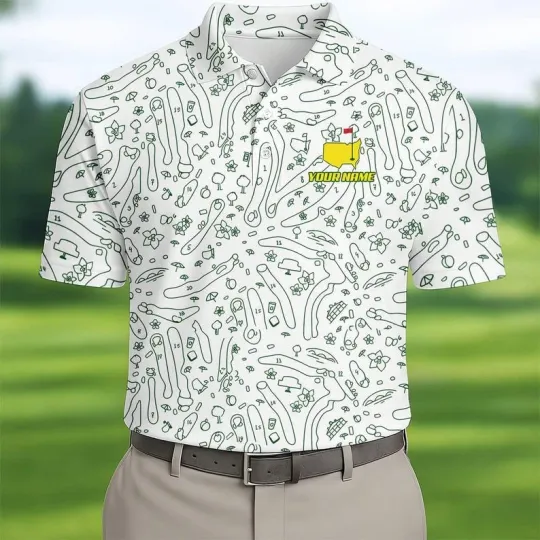 Discover Custom Masters Augusta National Golf Inspired All Over Printed Polo
