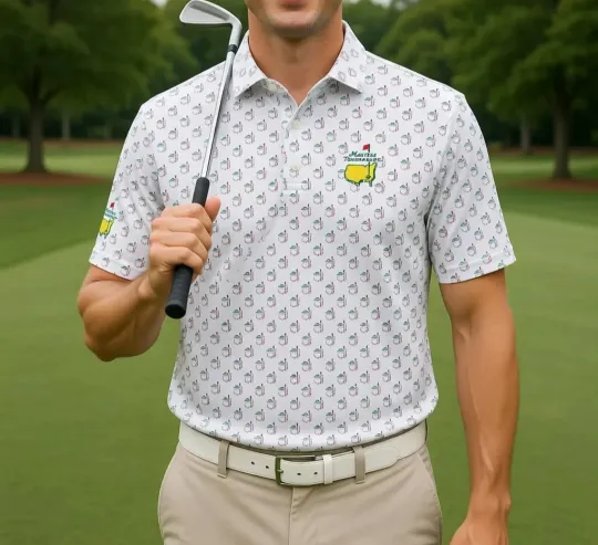 Discover America The Masters Pattern 2026 Golf Polo