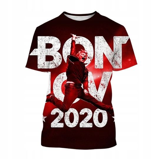 Discover Bon Jovi 2020 3D Hip Hop Rock T-Shirt