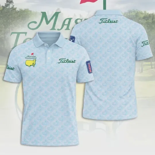 Discover NEW! Master Golf National 2026 Tournament Light Blue AOP Polo Gift Fan