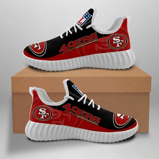 football San Francisco 49ers Black Red Logo Sneaker Reze Sneakers