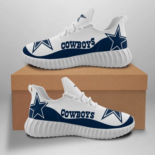 Discover football Dallas Cowboys White Blue Reze Sneakers V2