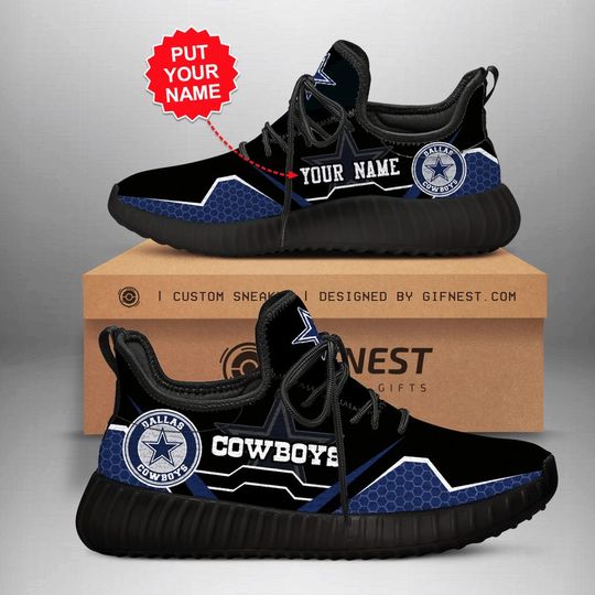 Discover football Dallas Cowboys Custom Name Dark Blue Reze Sneakers