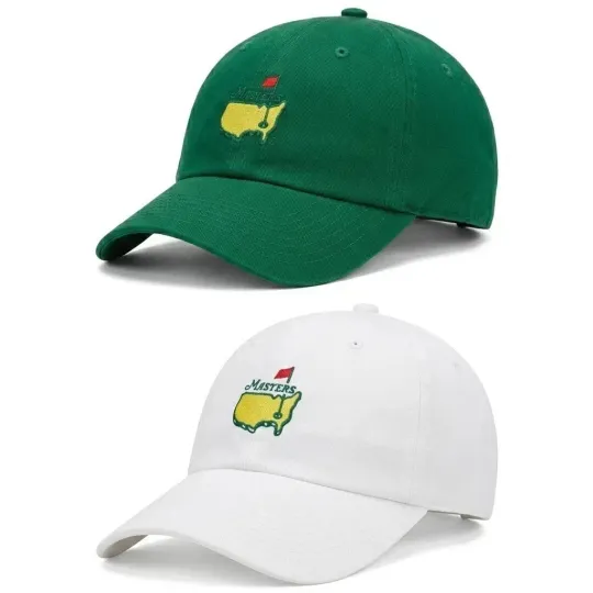 Discover Augusta National Golf Club 2026 Dad Hat White and Dark Green Masters Classic Cap