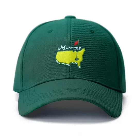 Masters 2026 Golf Hat Augusta National Golf Club Green White Adjustable Cap