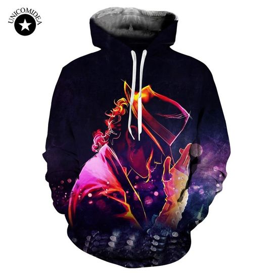 Discover Michael Jackson Dark Color Pullover Hoodie