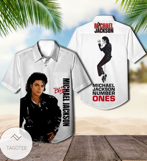 Discover Michael Jackson Bad Album Cover Hawaiian Shirt