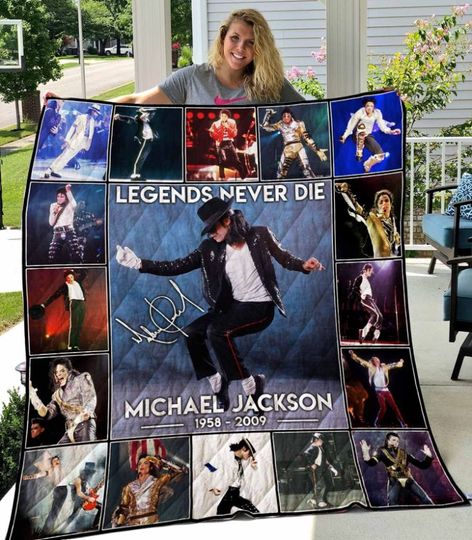 Discover Michael Jackson Legend Never Die Quilt Blanket