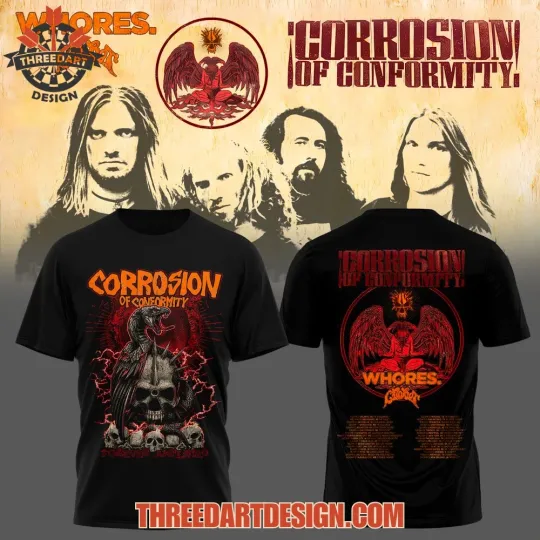 Corrosion Of Conformity Fan Graphic Gift 3D T-shirt