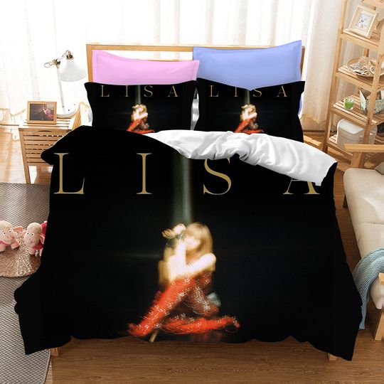Discover Blackpink Lisa Black Bedding Set