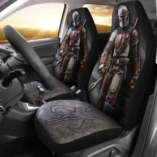 Discover Mandalorian Car Seat Covers, Star Wars Gift For Fan